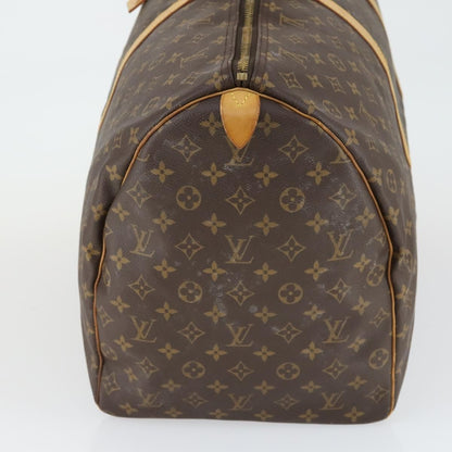 Louis Vuitton Keepall Bag Monogram Canvas, BROWN, CANVAS, Travel bag