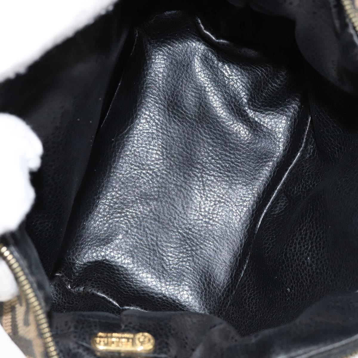 Fendi Vanity Clutch Canvas, BLACK, CANVAS, Clutche & pouche