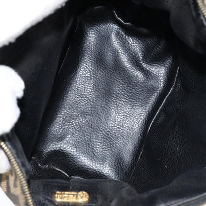 Fendi Vanity Clutch Canvas, BLACK, CANVAS, Clutche & pouche