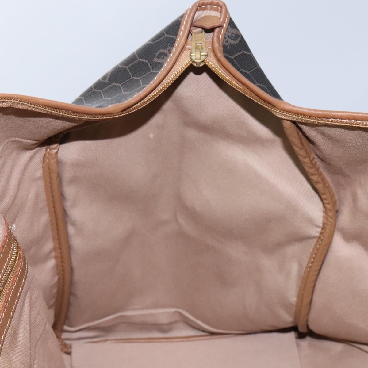 Christian Dior Vintage Honeycomb Boston bag Canvas and Leather, BLACK, CANVAS, Travel bag