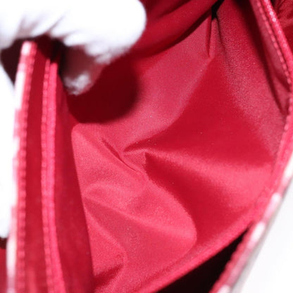 Christian Dior Vintage Flap Crossbody Bag Canvas, RED, CANVAS, Shoulder bag