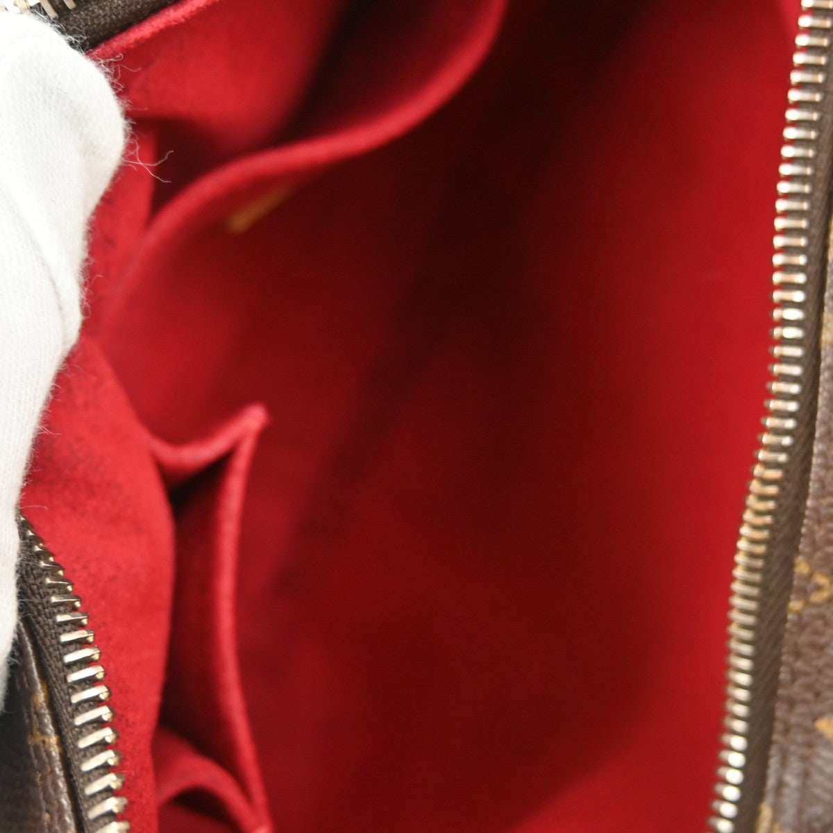 Louis Vuitton Croissant Handbag Monogram Canvas, BROWN, CANVAS, Handbag