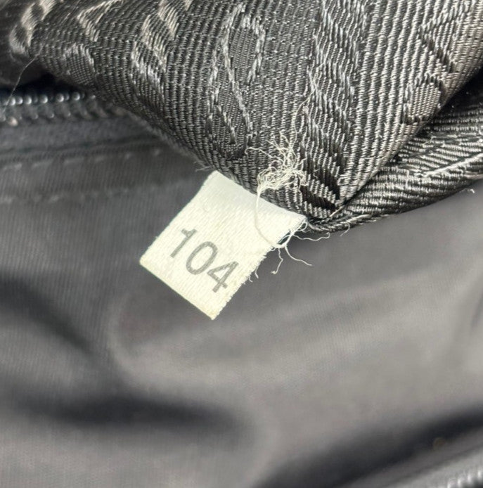 Prada Buckle Messenger Bag Tessuto, BLACK, NYLON, Shoulder bag