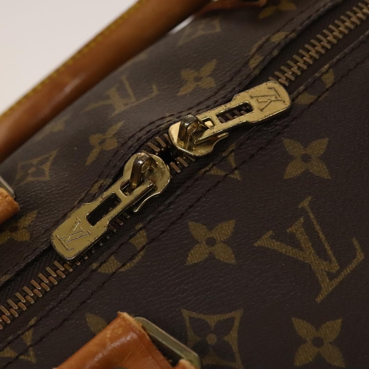 Louis Vuitton Keepall Bag Monogram Canvas, BROWN, CANVAS, Travel bag