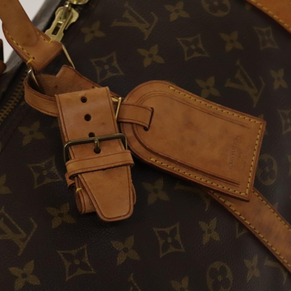 Louis Vuitton Keepall Bag Monogram Canvas, BROWN, CANVAS, Travel bag
