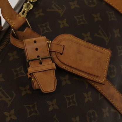 Louis Vuitton Keepall Bag Monogram Canvas, BROWN, CANVAS, Travel bag