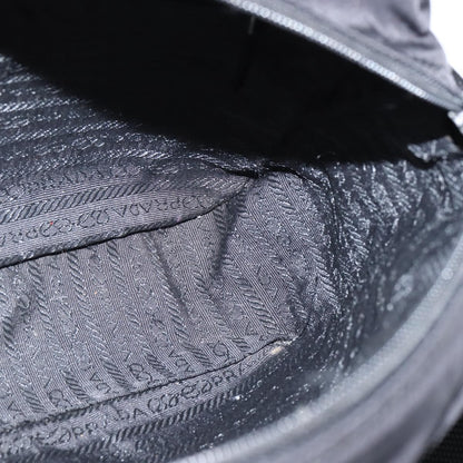 Prada Front Pocket Camera Bag Tessuto, BLACK, NYLON, Shoulder bag