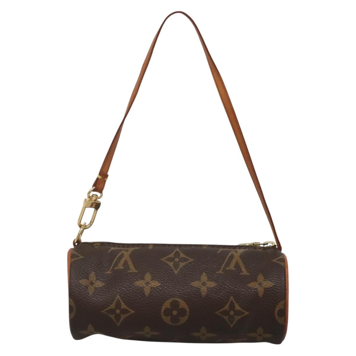 Louis Vuitton Papillon Pochette Monogram Canvas, BROWN, CANVAS, Clutche & pouche
