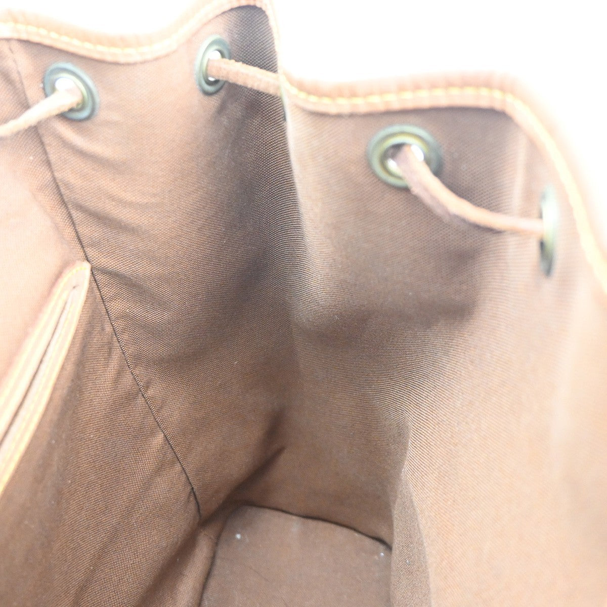 Louis Vuitton Montsouris Backpack Monogram Canvas, BROWN, LEATHER, Backpack