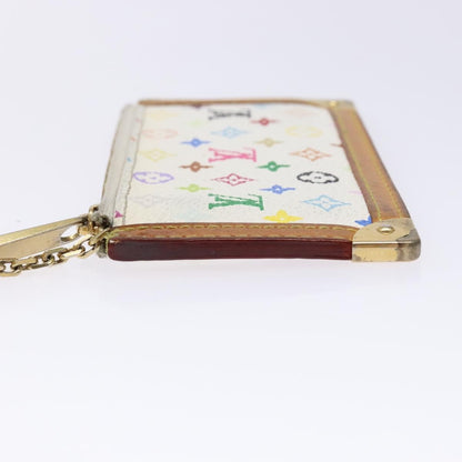 Louis Vuitton Pochette Clés Monogram Canvas, WHITE, CANVAS, Wallets