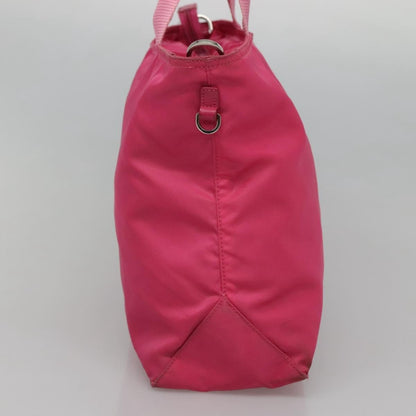 Prada Vela Convertible Tote Tessuto, PINK, NYLON, Tote bag