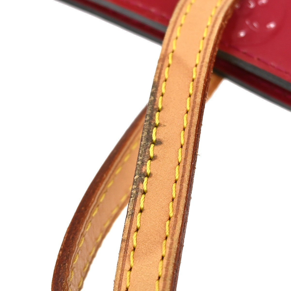 Louis Vuitton Catalina Handbag Monogram Vernis, RED, PATENT_LEATHER, Handbag