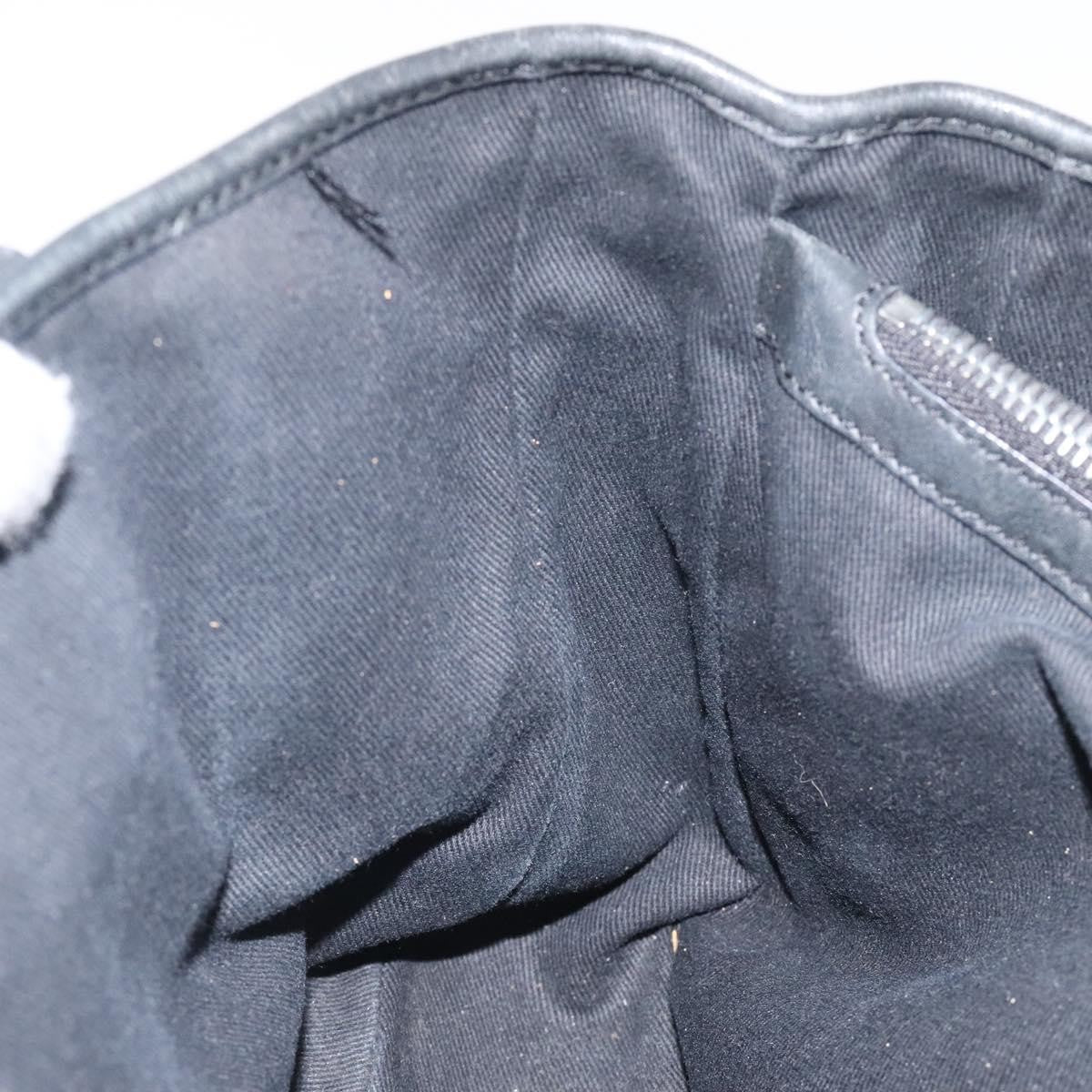 Celine Boogie Satchel Macadam, BLACK, CANVAS, Handbag