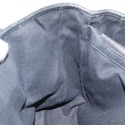 Celine Boogie Satchel Macadam, BLACK, CANVAS, Handbag