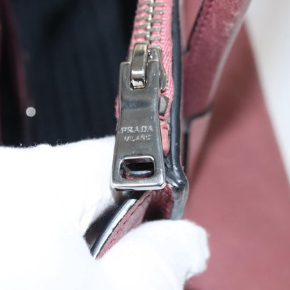 Prada Twin Pocket Convertible Tote Cervo Leather, PINK, LEATHER, Handbag