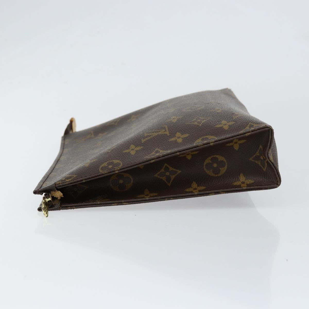 Louis Vuitton Pochette Voyage Monogram Eclipse Canvas, BROWN, CANVAS, Clutche & pouche