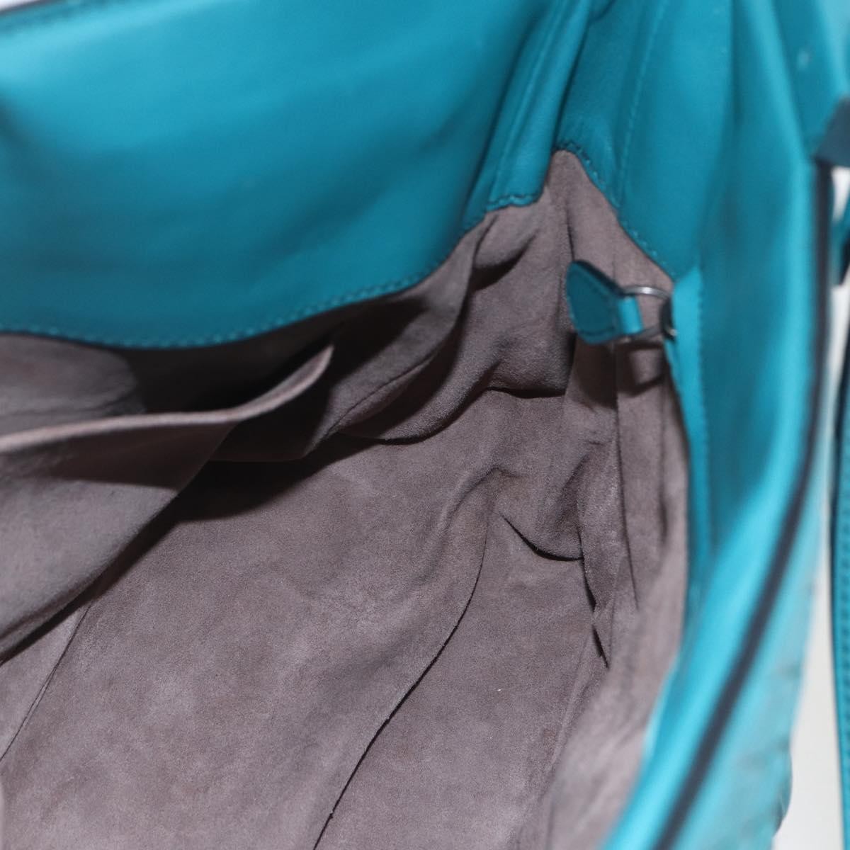 Bottega Veneta Monaco Convertible Satchel Leather with Intrecciato Detail, TURQUOISE, LEATHER, Handbag