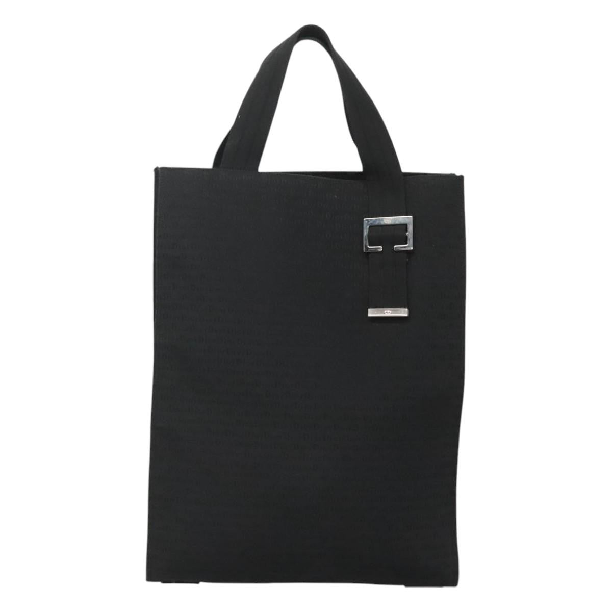 Christian Dior Vintage Tote Canvas, BLACK, CANVAS, Tote bag