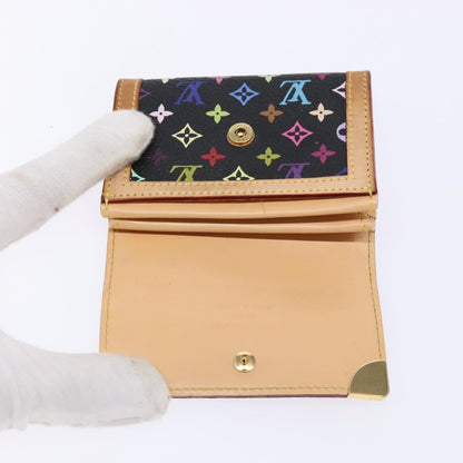 Louis Vuitton Porte-Monnaie Plat Coin Purse Monogram Multicolor, MULTICOLOUR, CANVAS, Wallets