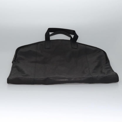 Bottega Veneta Garment Cover Canvas with Intrecciato Detail, BLACK, LEATHER, Travel bag