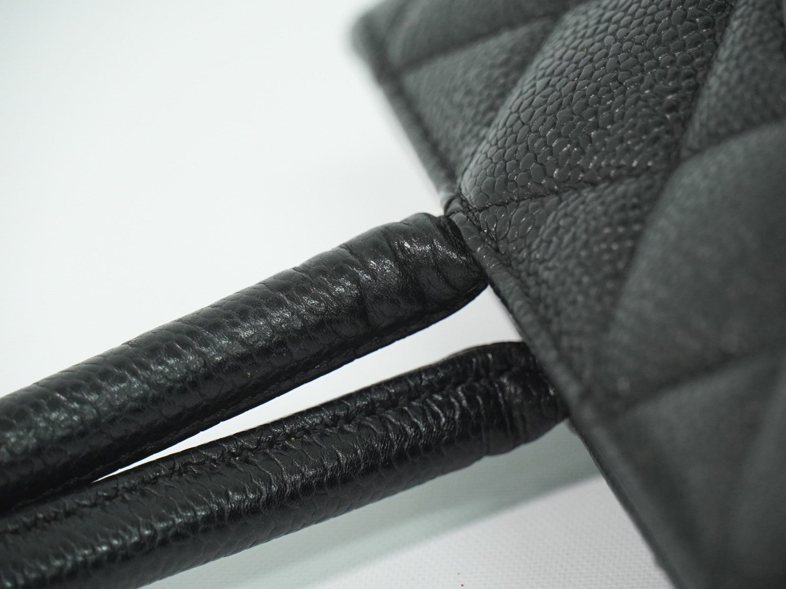 Chanel Medallion Tote Quilted Caviar, BLACK, LEATHER, Tote bag