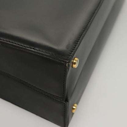 Celine Shoulder Bag Leather, BLACK, LEATHER, Shoulder bag