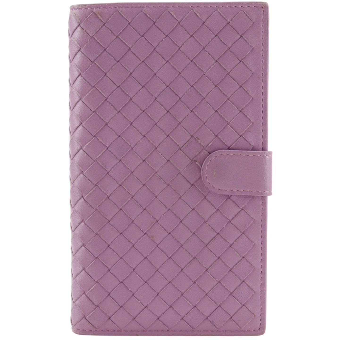 Bottega Veneta Bifold Wallet Intrecciato Nappa, Pink, Leather, Wallet