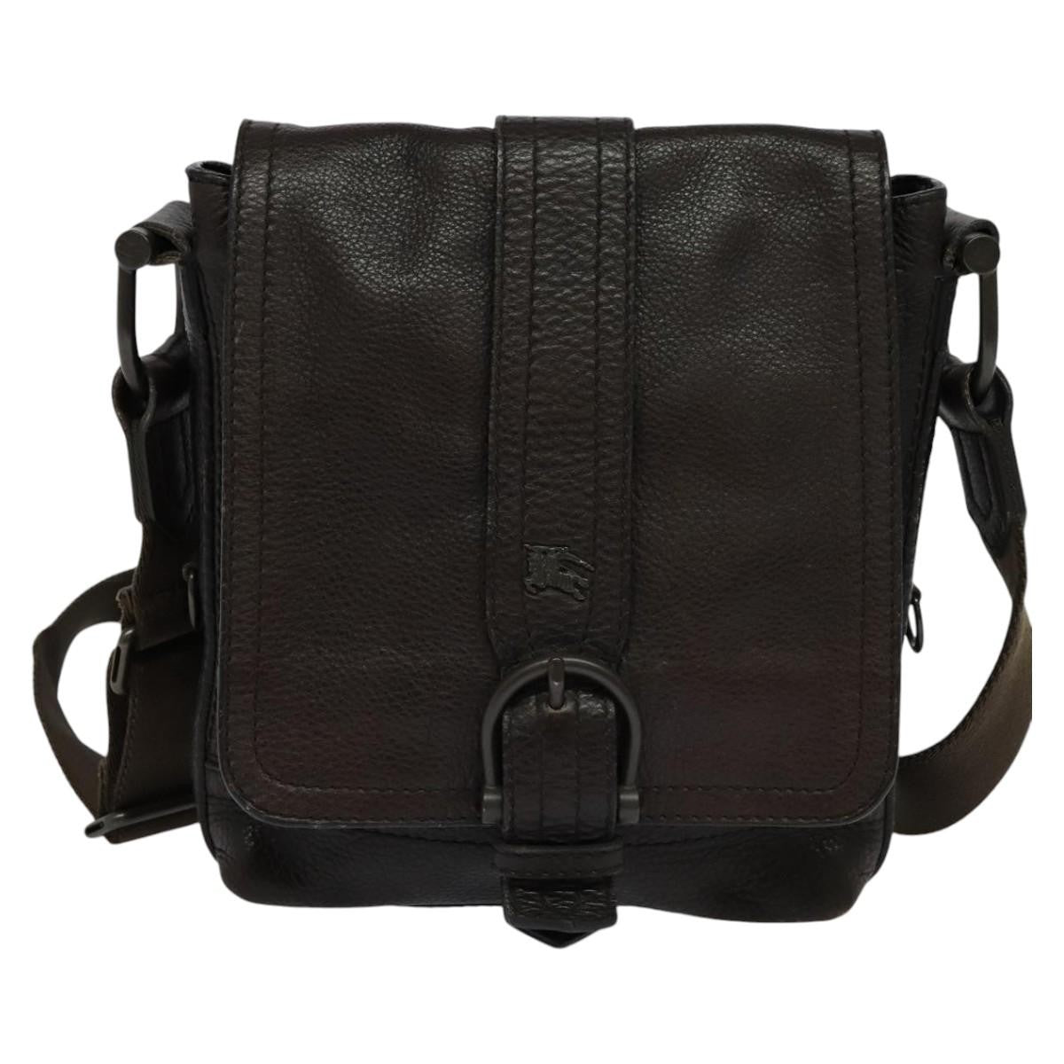 Burberry Vintage Shoulder Bag Leather, BROWN, LEATHER, Shoulder bag