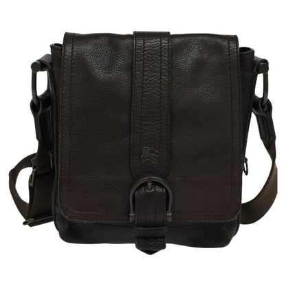 Burberry Vintage Shoulder Bag Leather, BROWN, LEATHER, Shoulder bag