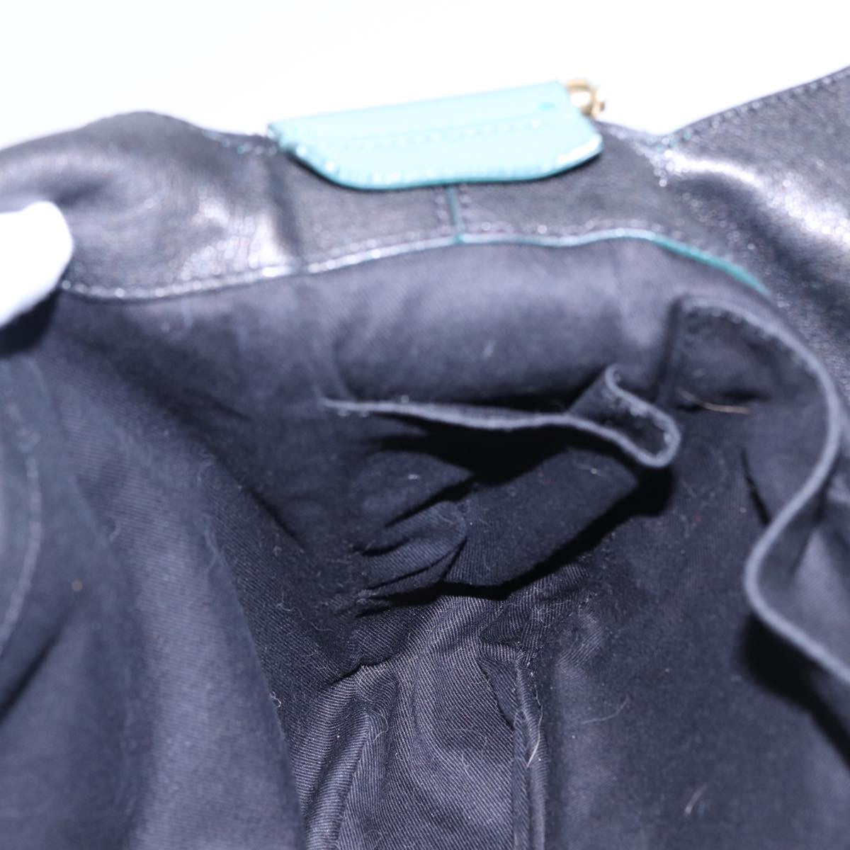 Chloe Vintage Shoulder Bag Leather, TURQUOISE, LEATHER, Shoulder bag