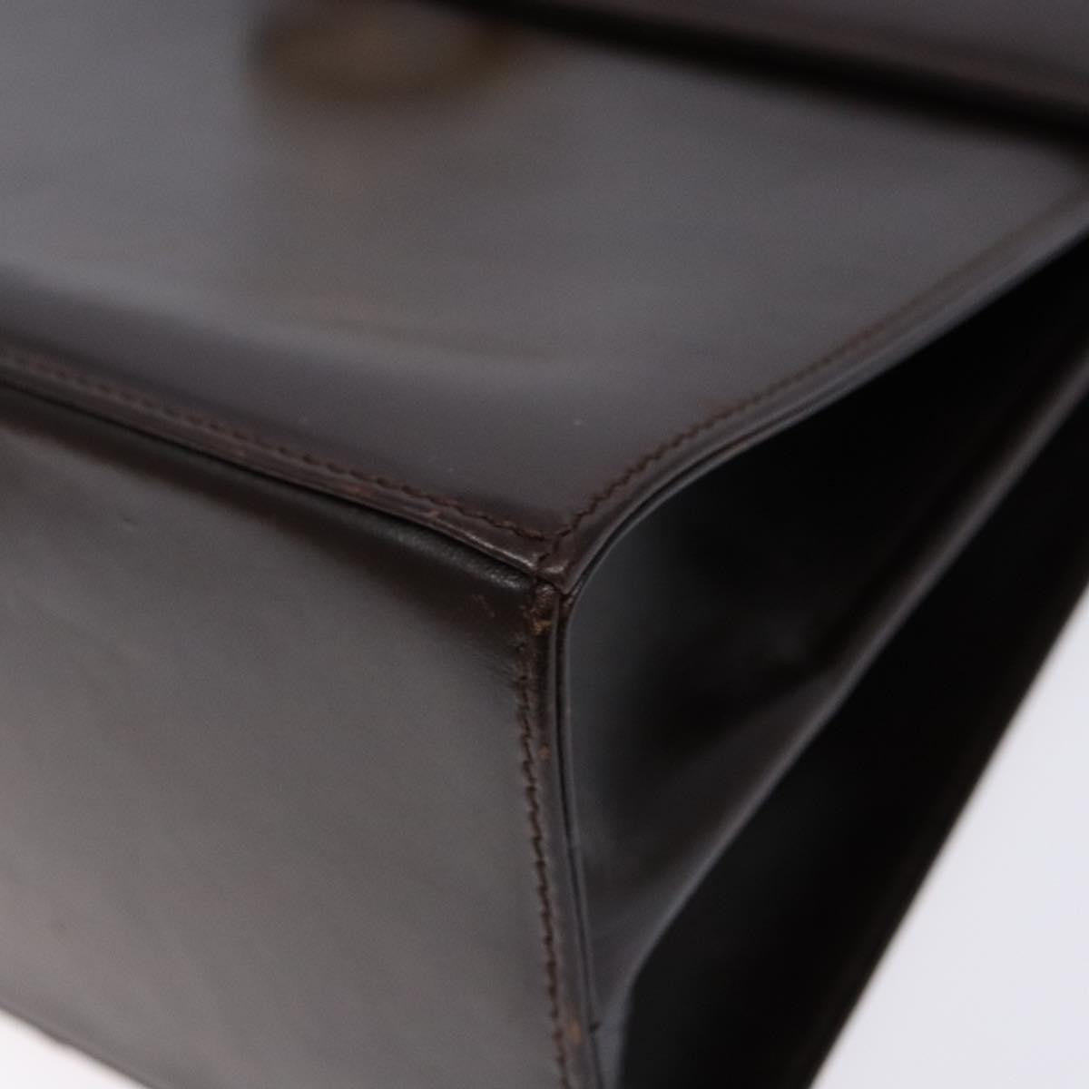 Salvatore Ferragamo Gancini Convertible Top Handle Bag Leather, BROWN, LEATHER, Handbag