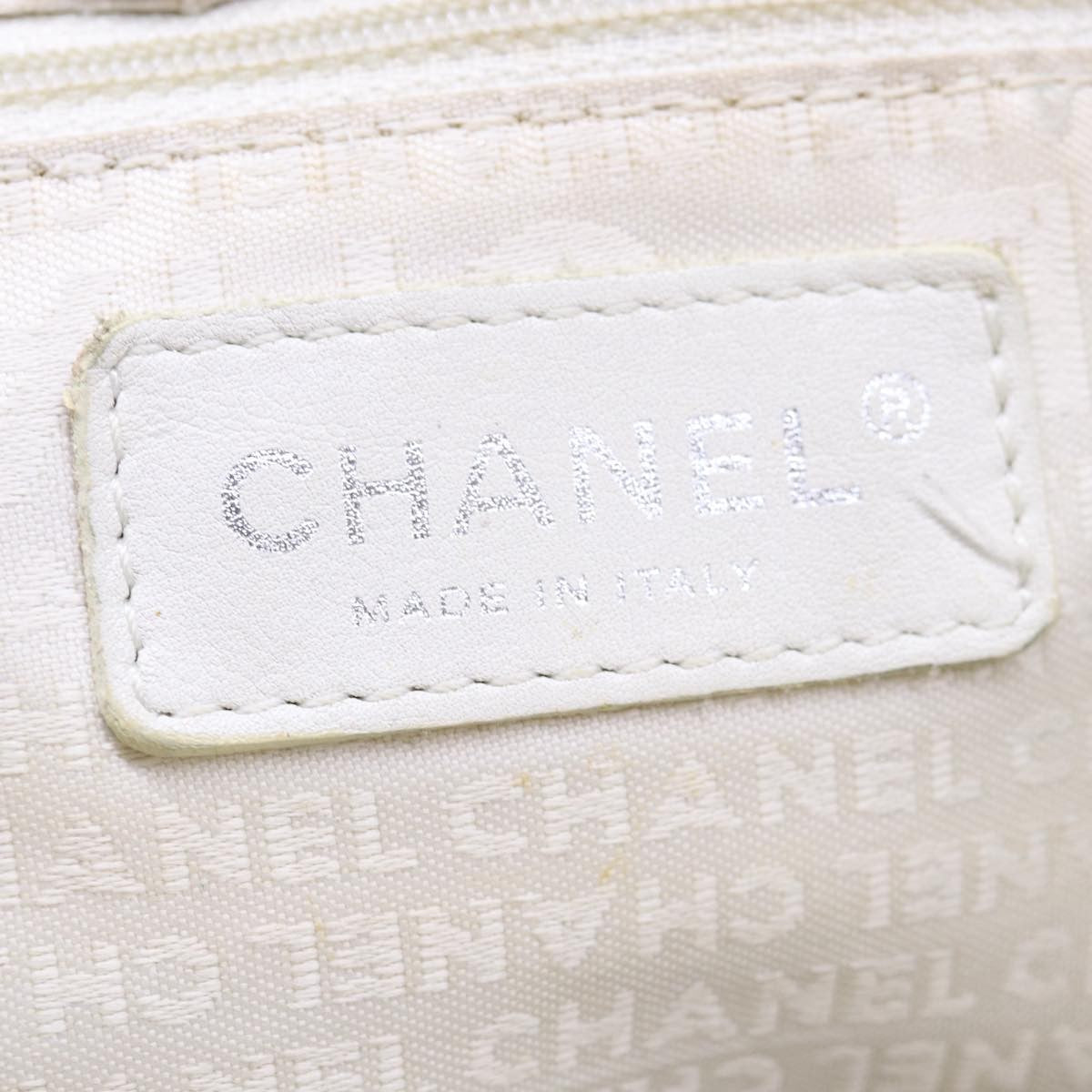 Chanel Zip Shoulder Bag Canvas, BEIGE, CANVAS, Shoulder bag