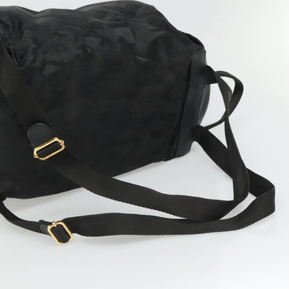 Salvatore Ferragamo Vintage Gancini Backpack Nylon, BLACK, NYLON, Backpack