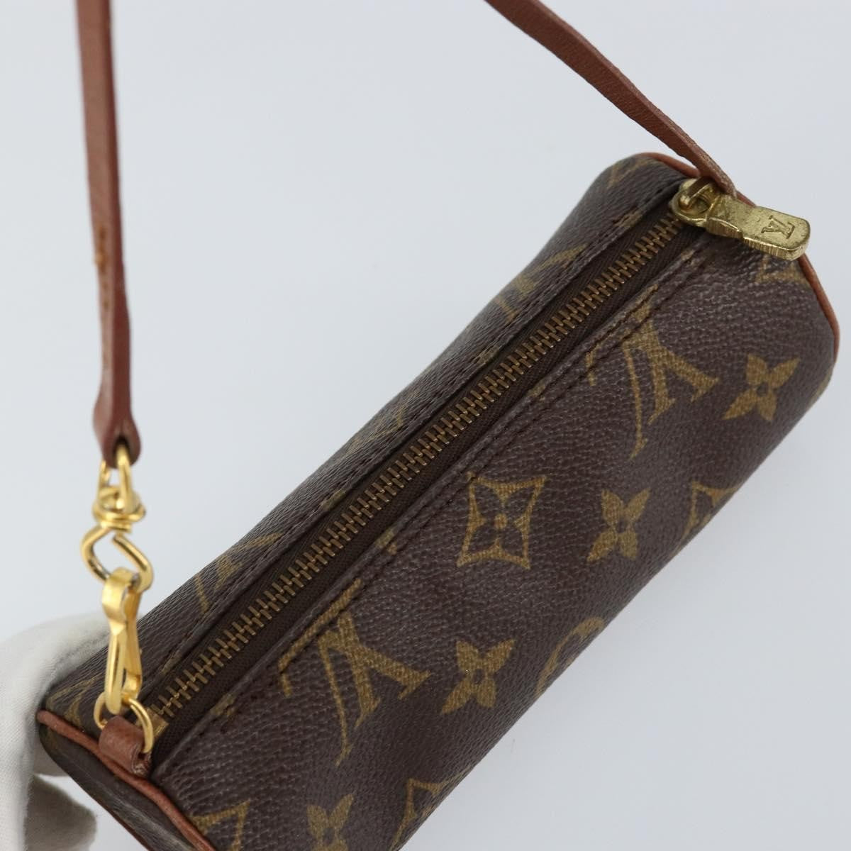 Louis Vuitton Papillon Pochette Monogram Canvas, BROWN, CANVAS, Clutche & pouche