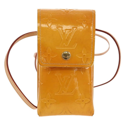 Louis Vuitton Walker Cigarette Case Holder Monogram Vernis, YELLOW, PATENT_LEATHER, Clutche & pouche