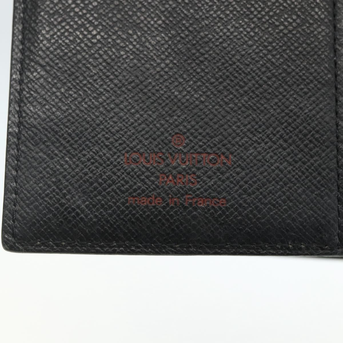 Louis Vuitton Agenda Cover Epi Leather, BLACK, LEATHER, Wallets