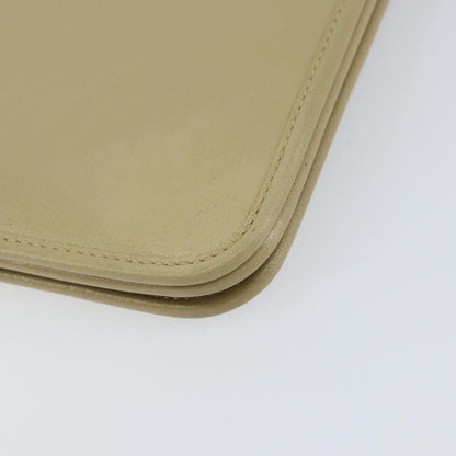 Christian Dior Vintage Shoulder Bag Leather, BEIGE, LEATHER, Shoulder bag