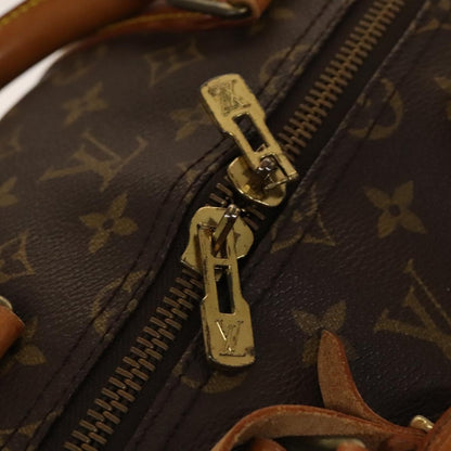 Louis Vuitton Keepall Bag Monogram Canvas, BROWN, CANVAS, Travel bag