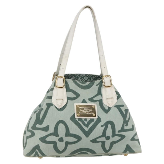 Louis Vuitton Tahitienne Cabas Canvas, GREEN, CANVAS, Tote bag