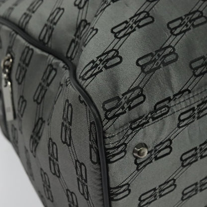 Balenciaga Vintage Boston Nylon, GRAY, NYLON, Travel bag