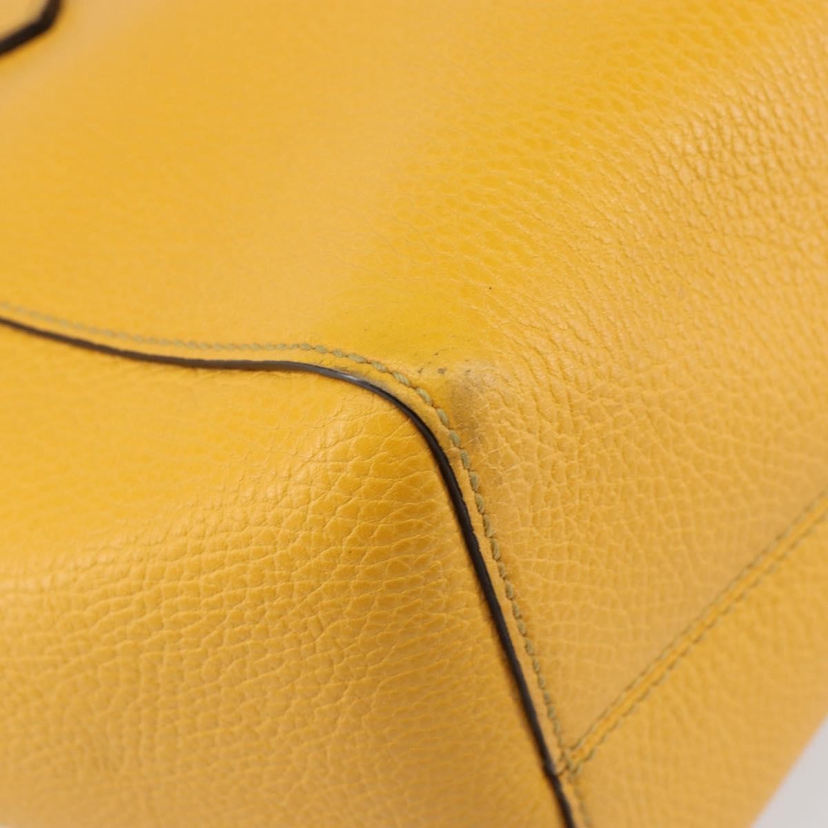 Gucci Swing Tote Leather, YELLOW, LEATHER, Tote bag