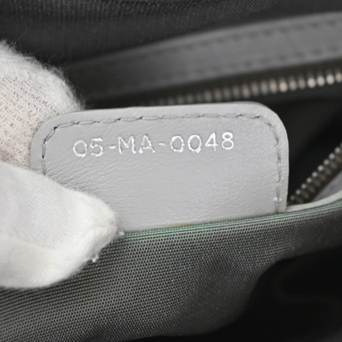 Christian Dior Karenina Tote Lambskin, GRAY, LEATHER, Tote bag