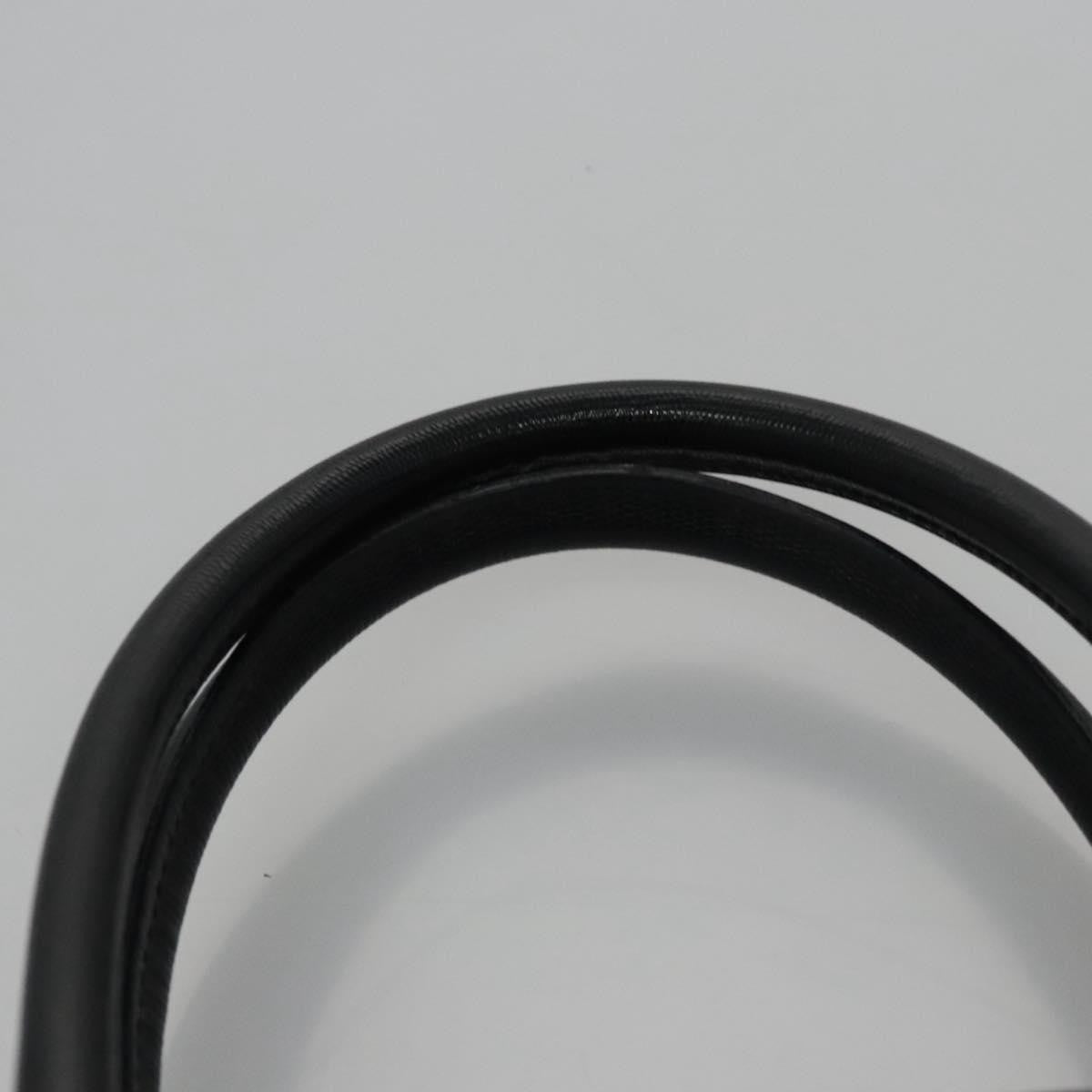 Celine Circle Logo Handbag Leather, BLACK, LEATHER, Handbag