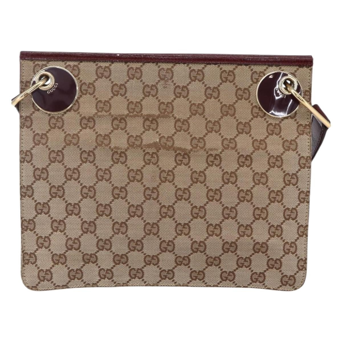 Gucci Eclipse Messenger GG Canvas, BEIGE, CANVAS, Shoulder bag