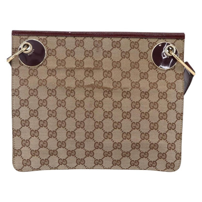Gucci Eclipse Messenger GG Canvas, BEIGE, CANVAS, Shoulder bag