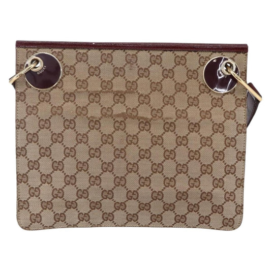 Gucci Eclipse Messenger GG Canvas, BEIGE, CANVAS, Shoulder bag