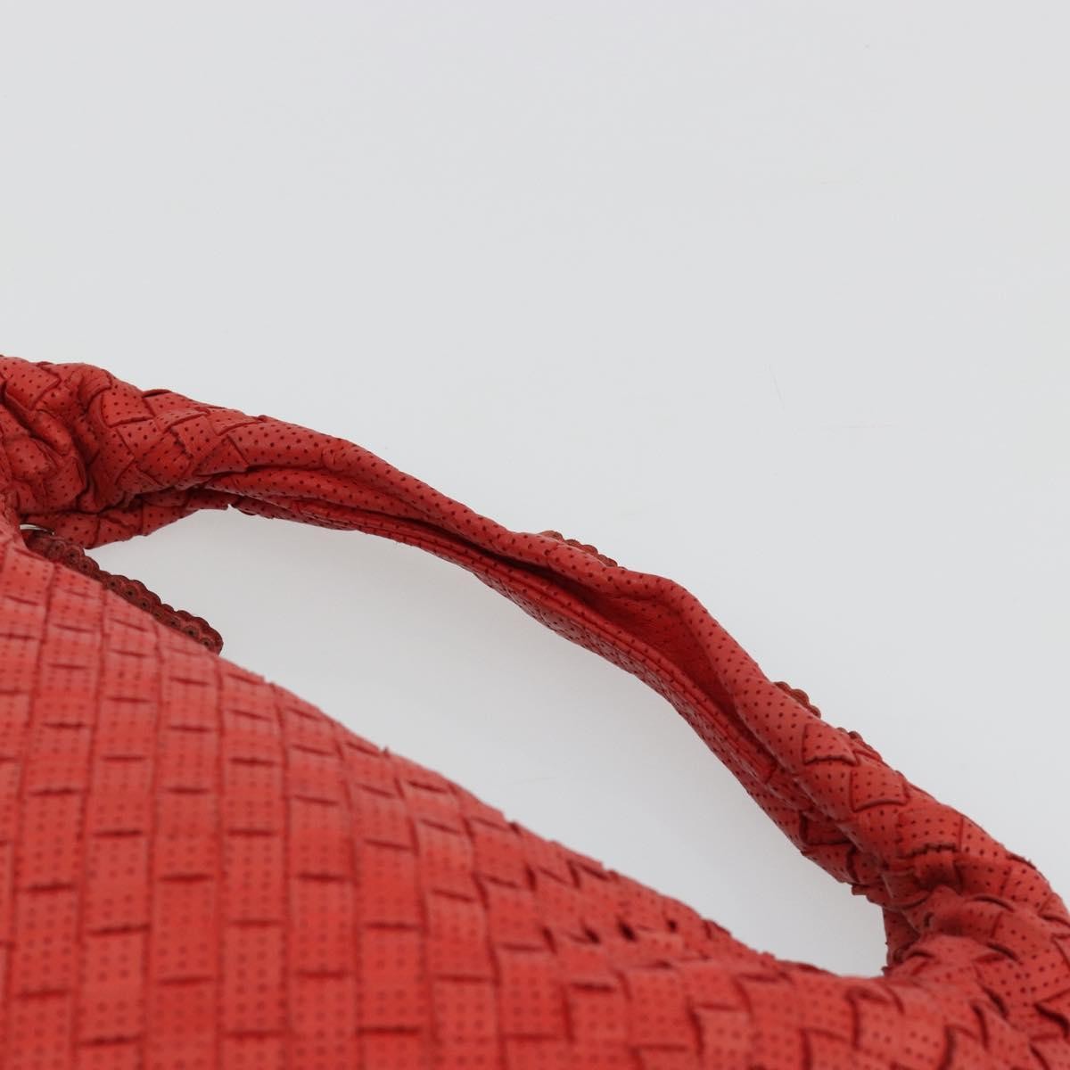 Bottega Veneta Intrecciato Shoulder bag Leather, Red, Leather, Shoulder Bag