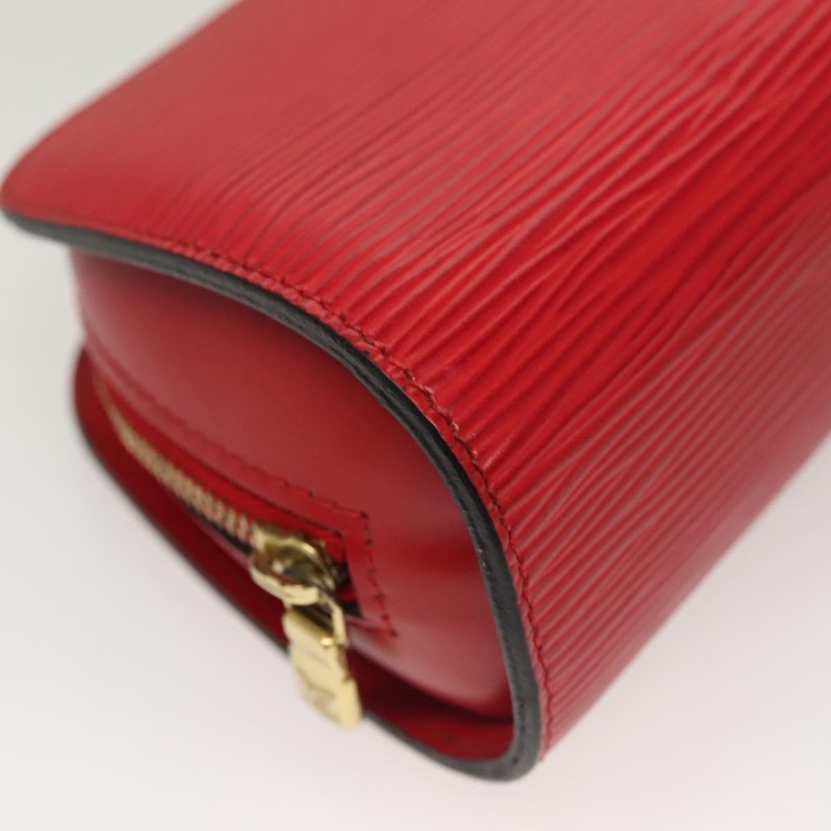Louis Vuitton Dauphine Pochette Epi Leather, RED, LEATHER, Clutche & pouche