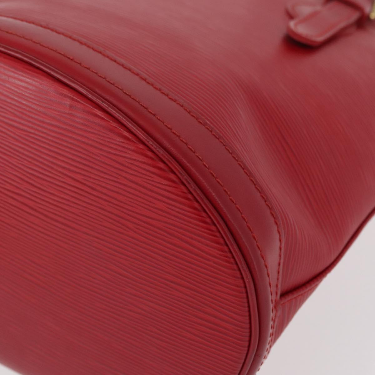Louis Vuitton Bucket Bag Epi Leather, RED, LEATHER, Shoulder bag