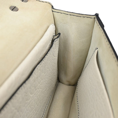 Christian Dior J'Adior Flap Bag Canyon Grained Lambskin with Mosaic Detail, WHITE, LEATHER, Shoulder bag